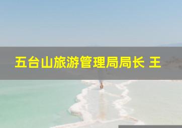 五台山旅游管理局局长 王